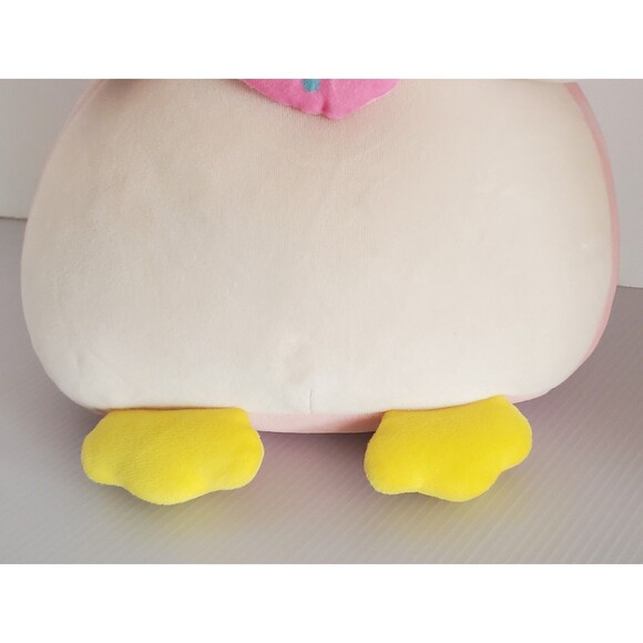Rare Miniso Life Pink Penguin W/ Doughnut Plush 13” Kawaii Pendy Stuffed Animal - Picture 5 of 11